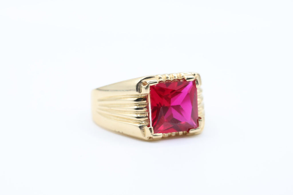 Anillo De Hombre 14kt Weight 7.56g