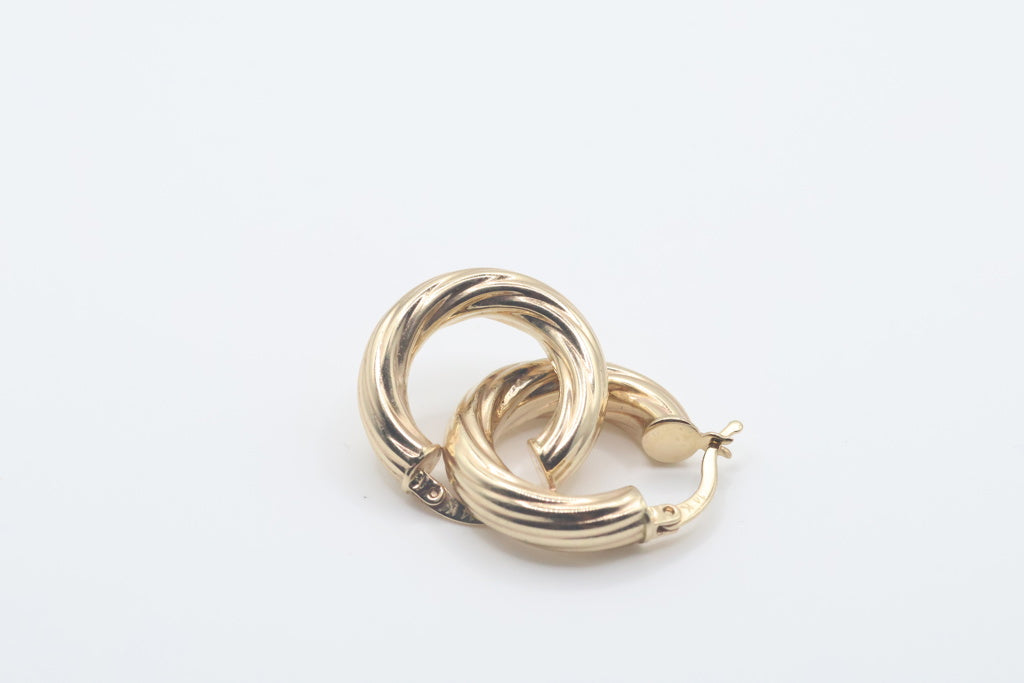 Argollas 14kt Weight 3.54g