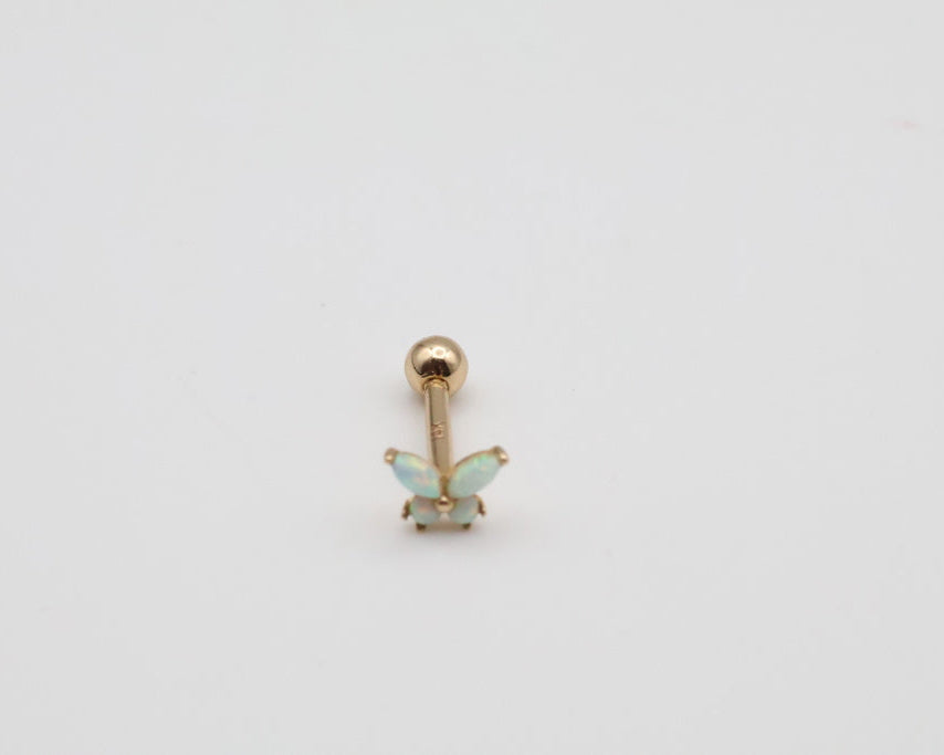 Piercing Mariposa 14kt Size 5.6mm x 4.3mm