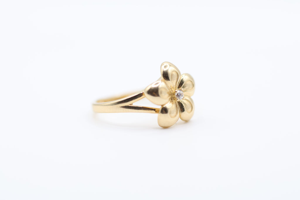 Anillo de Mujer Flor 14kt Weight 2.88g