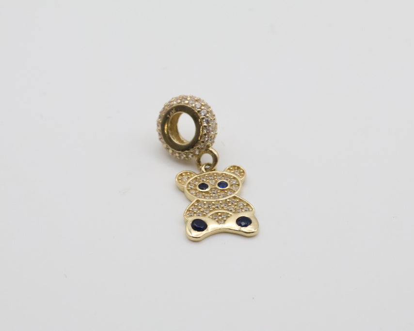 Dijes Osito 14kt zirconia Weight 2.2g