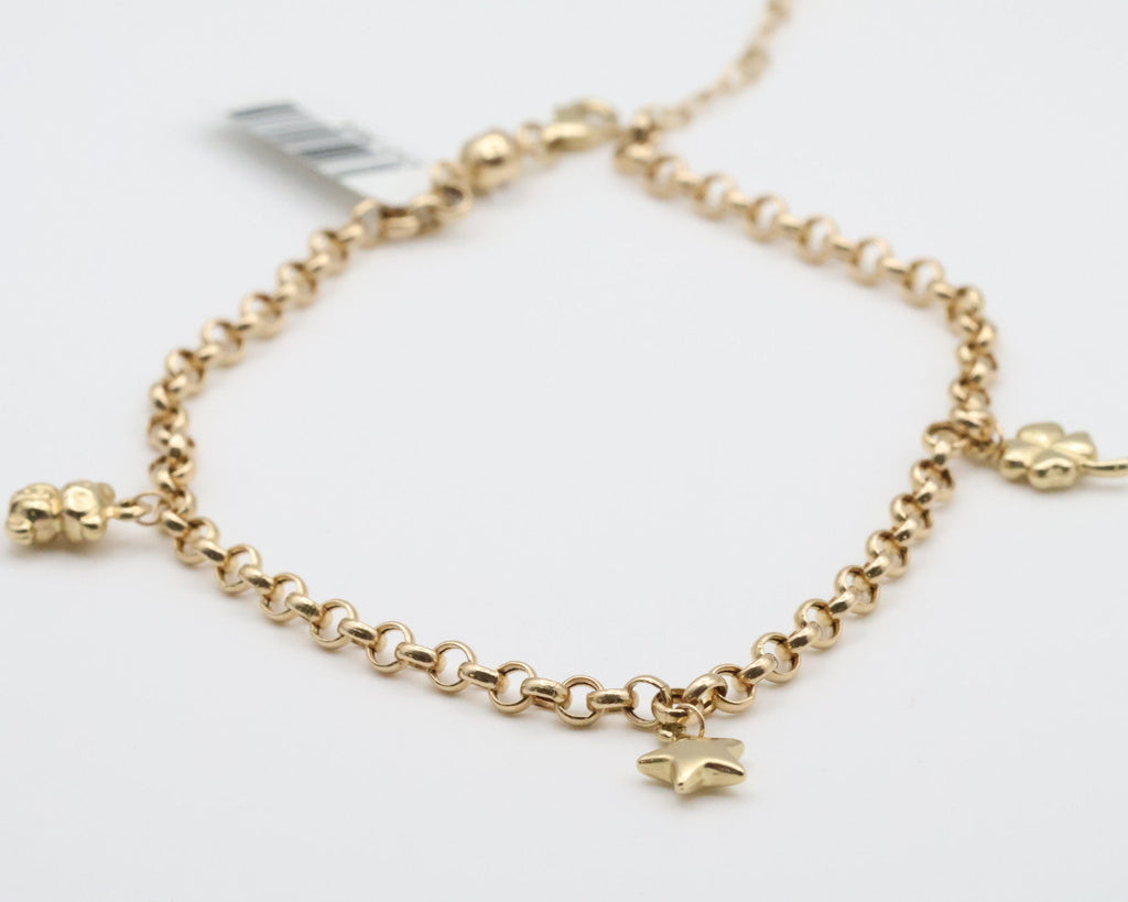 Tobillera Rolo 14kt Weight 5.2g