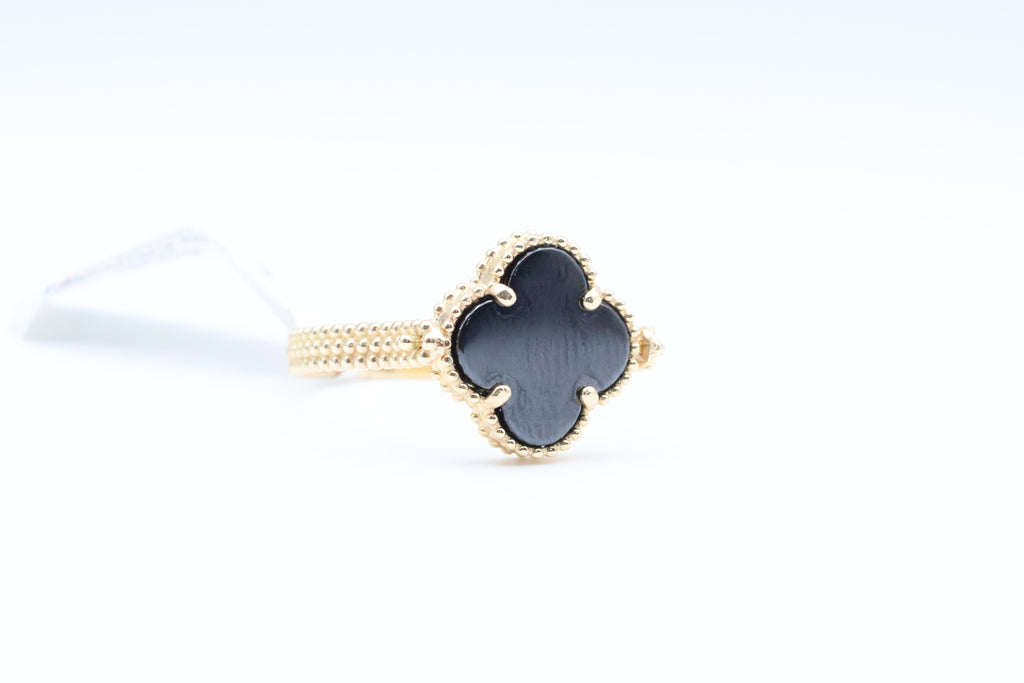 Anillo de Mujer  14kt Oro y Negro Weight 3.6g
