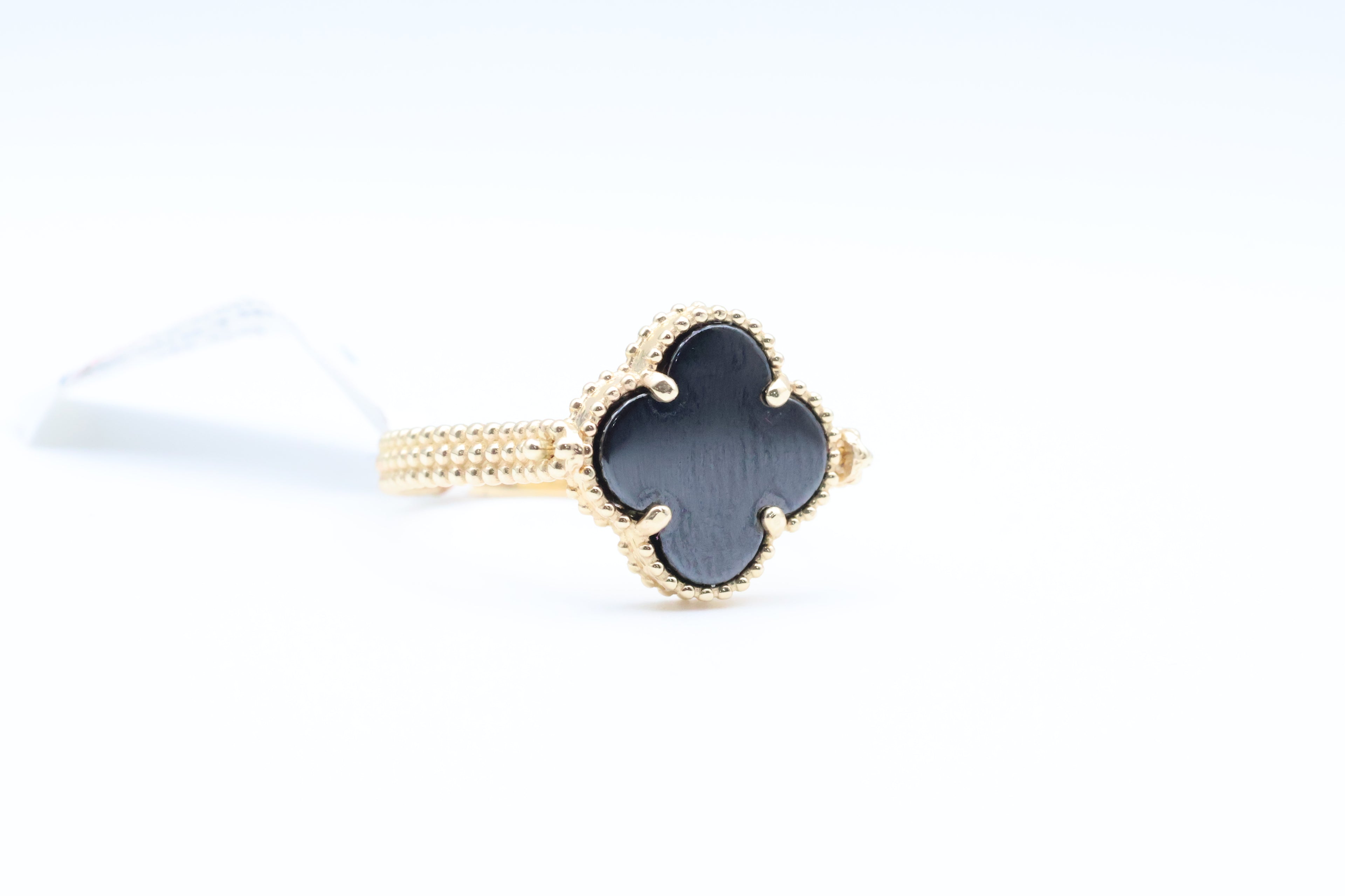 Anillo de Mujer  14kt Oro y Negro Weight 3.6g
