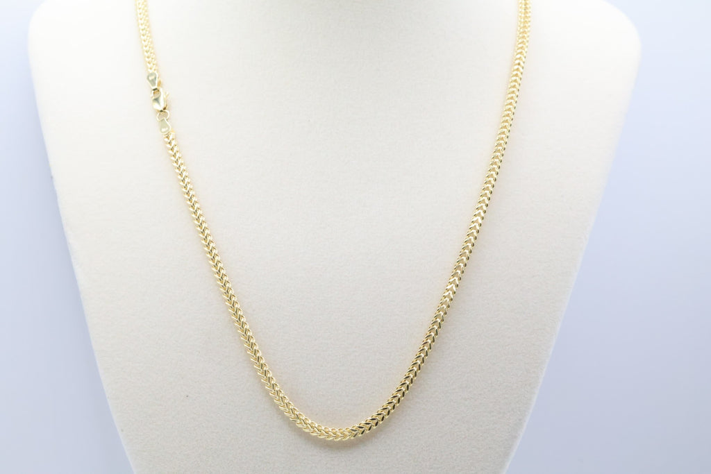 Cadena Franco 14kt Size 3.05mm x 20" Weight 10.55g