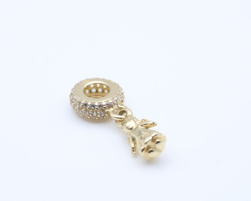 Dijes niña 14kt zirconia Weight 2.2g