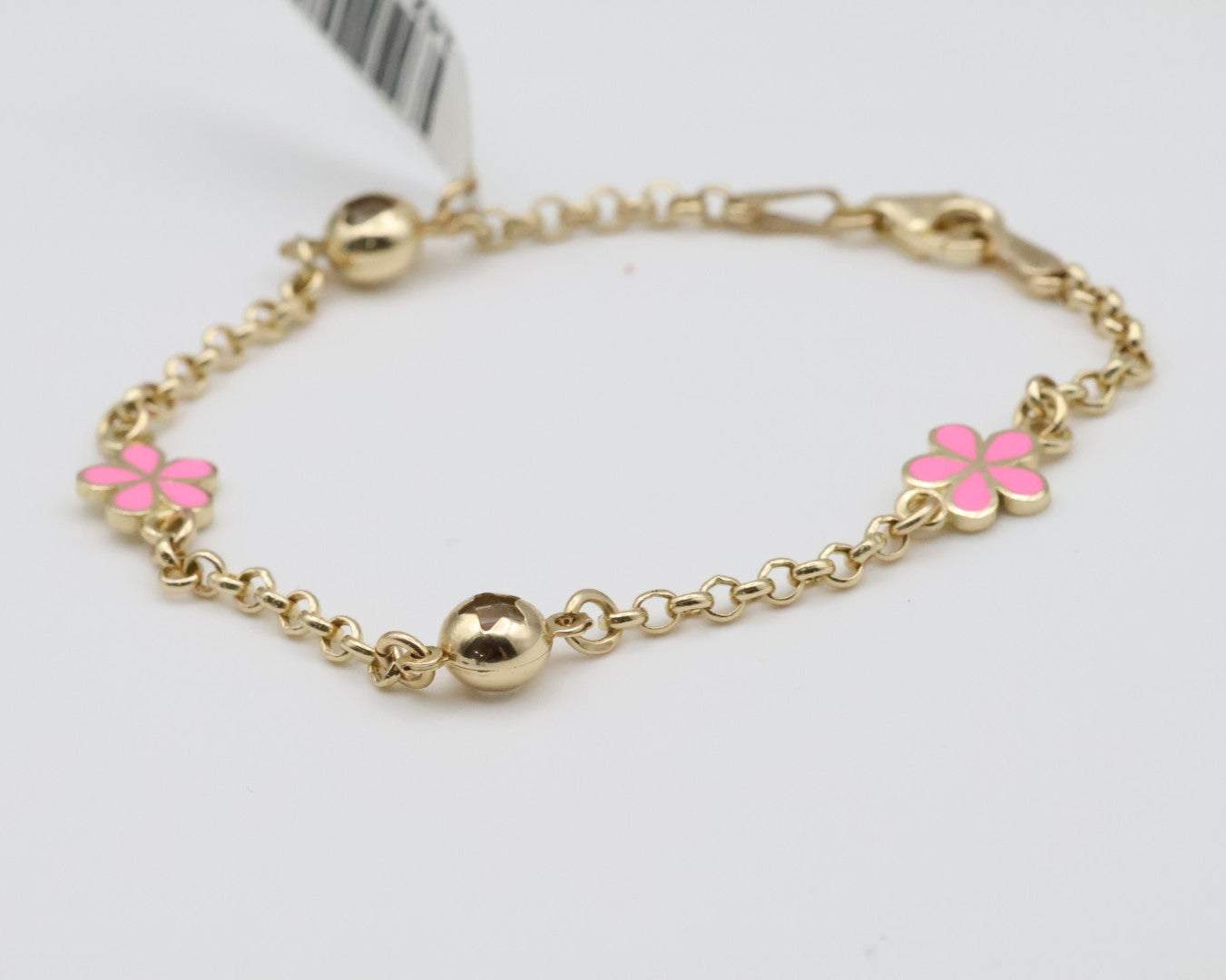 Manillas de niña Flor 14kt niña Weight 3.5g