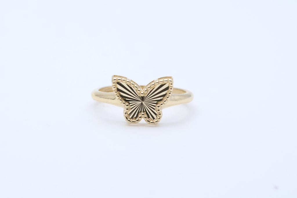 Anillo de Mujer Mariposa 14kt Weight 2.3g