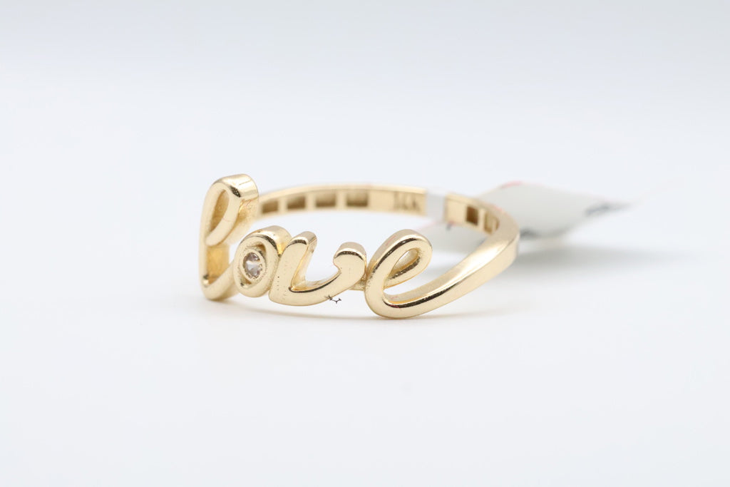 Anillo de Mujer Love 14kt Weight 2.4g