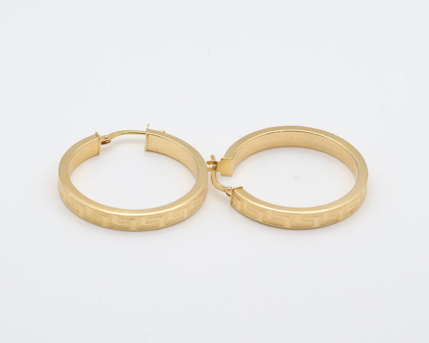 Argollas 14kt Weight 3g
