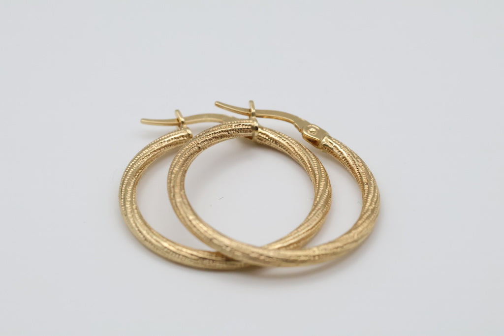 14kt Hoops Size 25MM Weight 1.4g