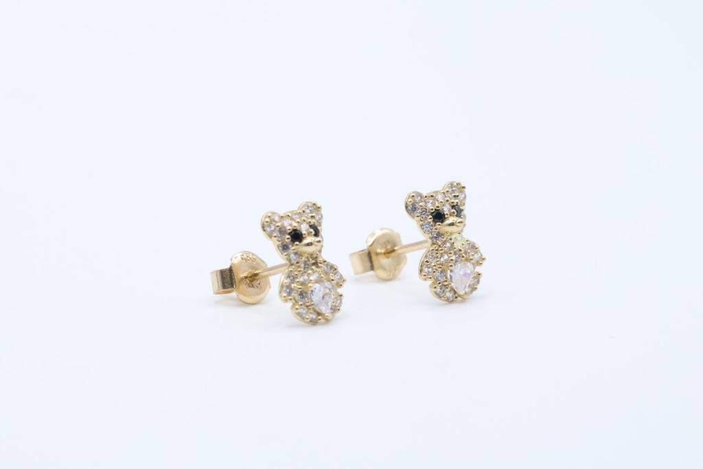 Aretes Ositos 14kt Size 11mm Weight 1.6g