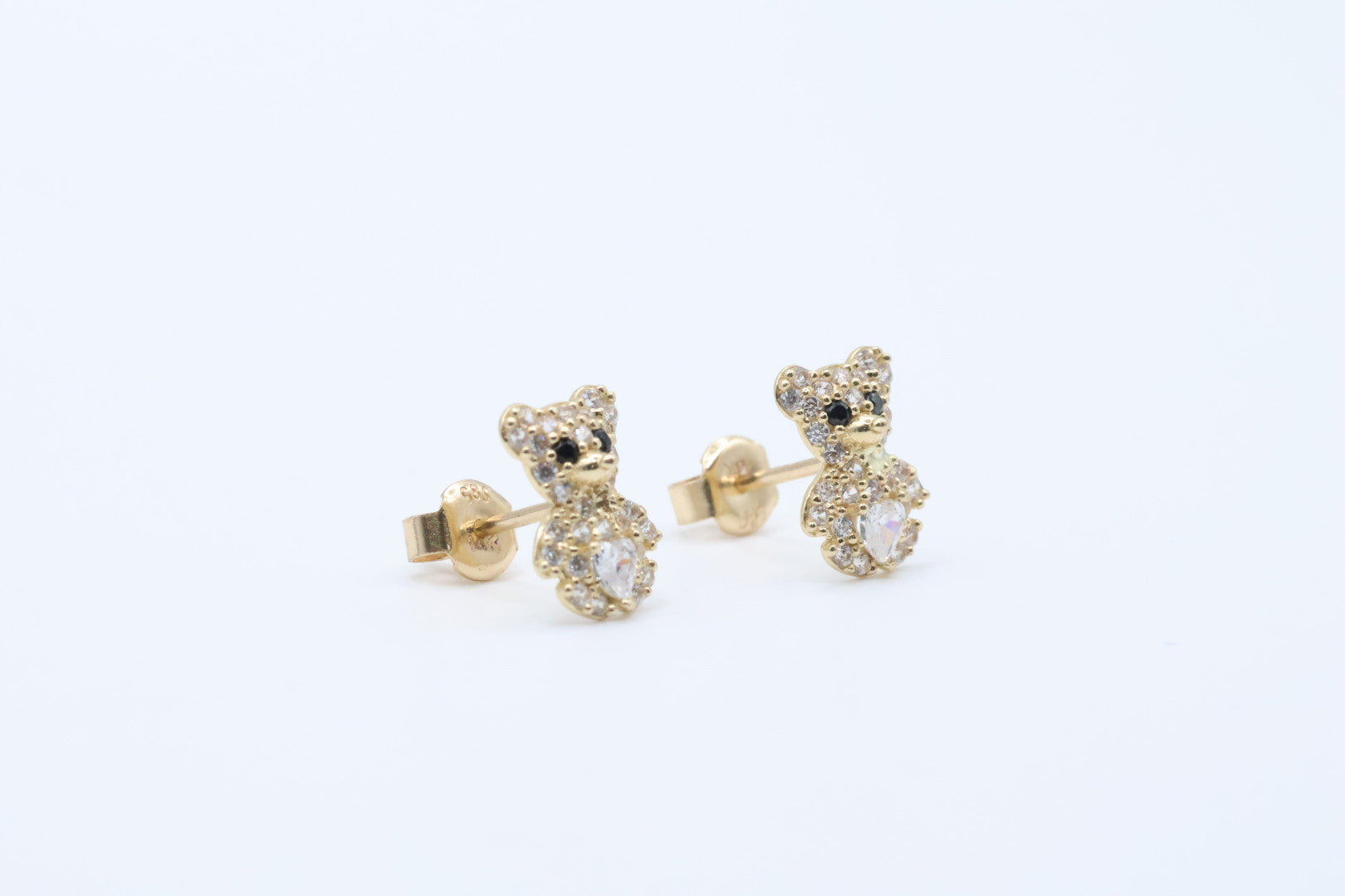 Aretes Ositos 14kt Size 11mm Weight 1.6g