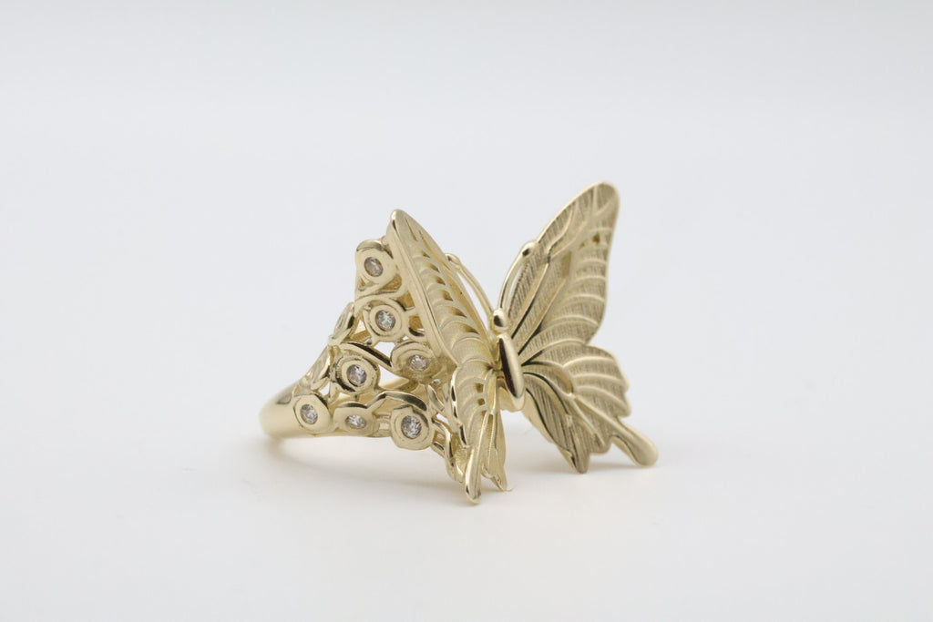 10Kt Butterfly Women's Ring