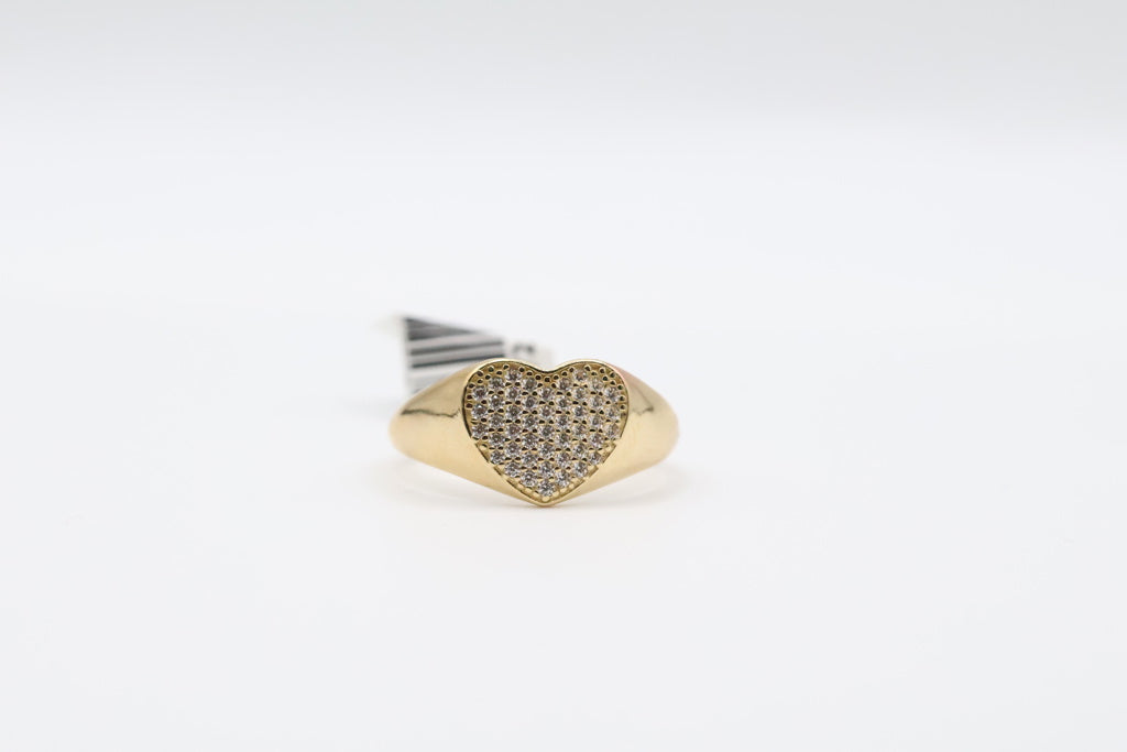 Anillo de Mujer 1 corazon 10Kt Weight 2.1g