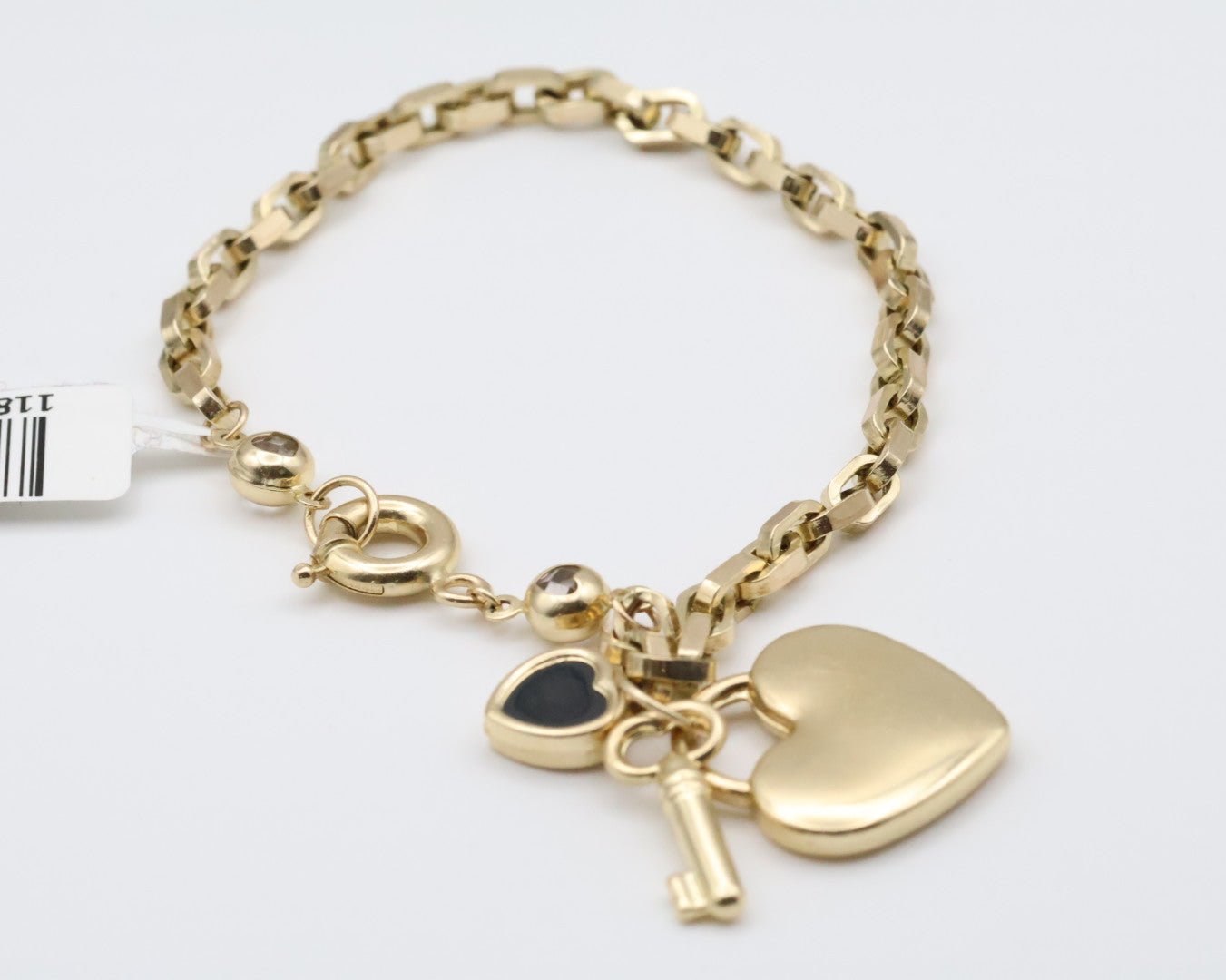 Manillas Corazon 14kt Weight 8.1g