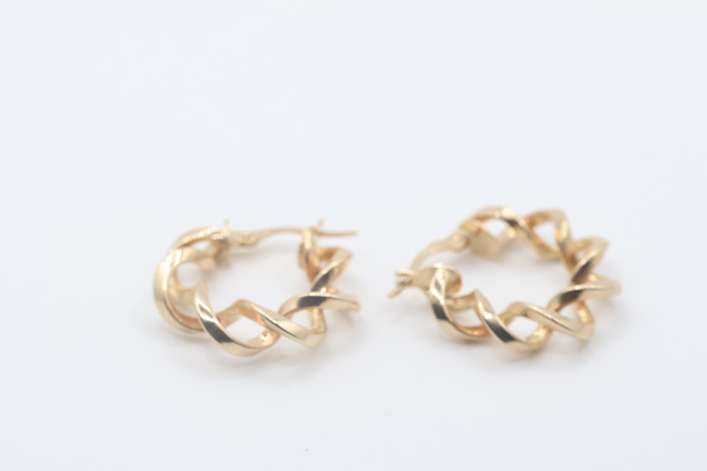 Argollas 10Kt Weight 2.05g