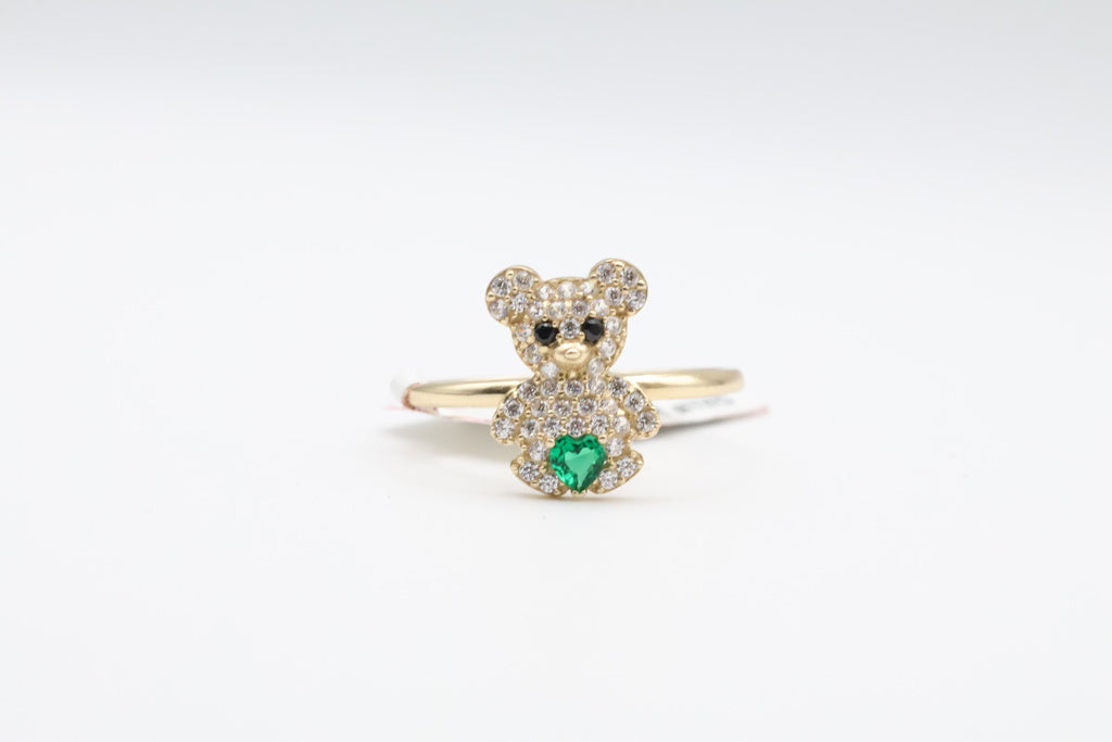 Anillo de Mujer Osito 14kt zirconia Weight 1.4g