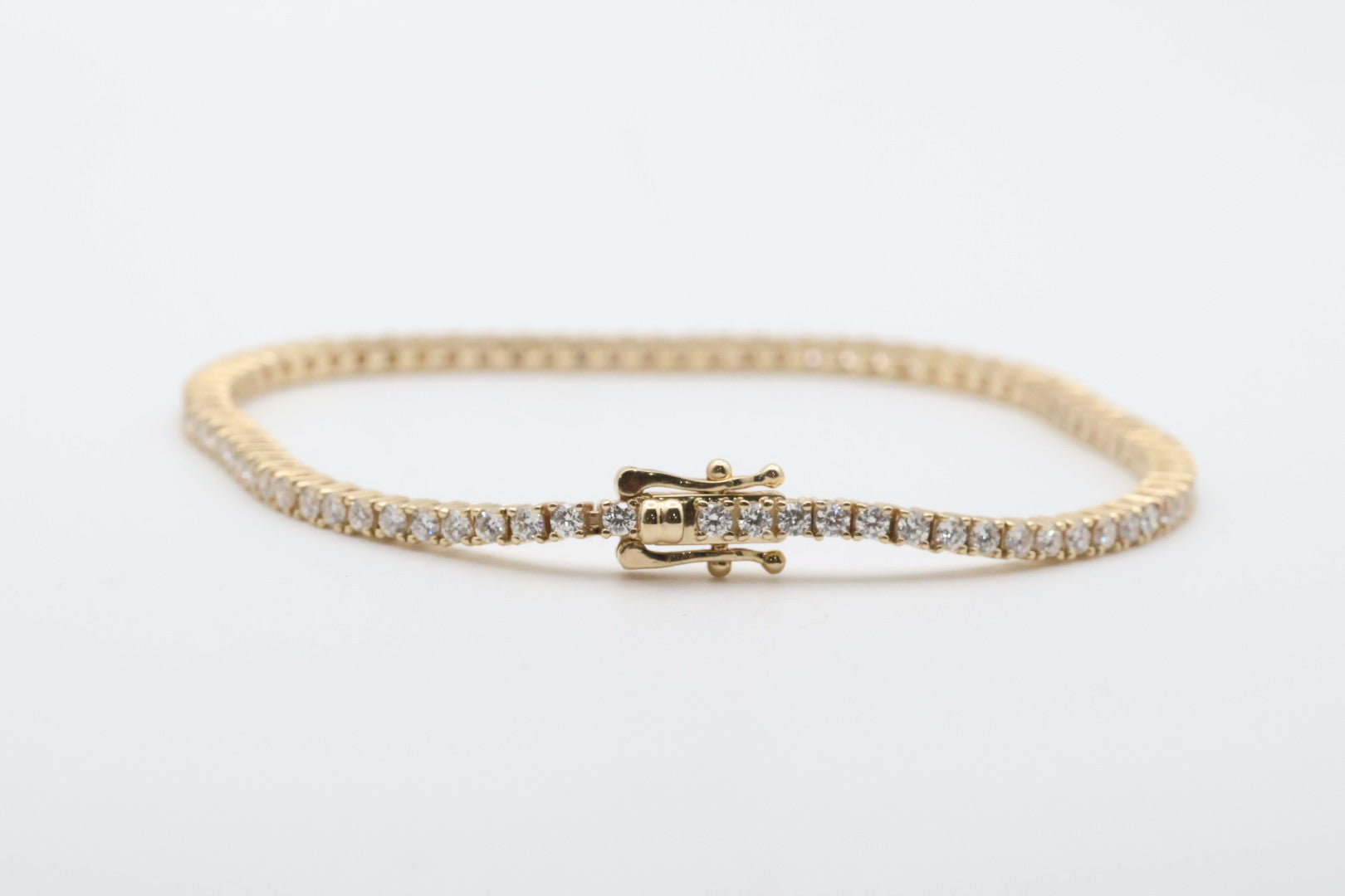 Tennis Bracelet 3.8 ct 14kt Lab Diamond Size 7 inch 2.25mm