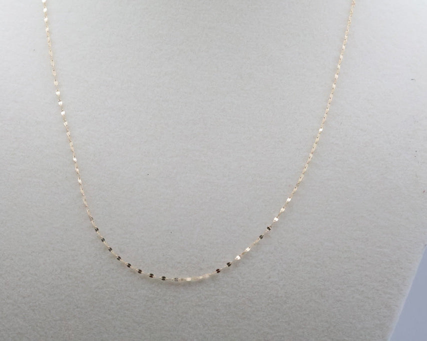 Cadena 14kt Size 18" 1mm