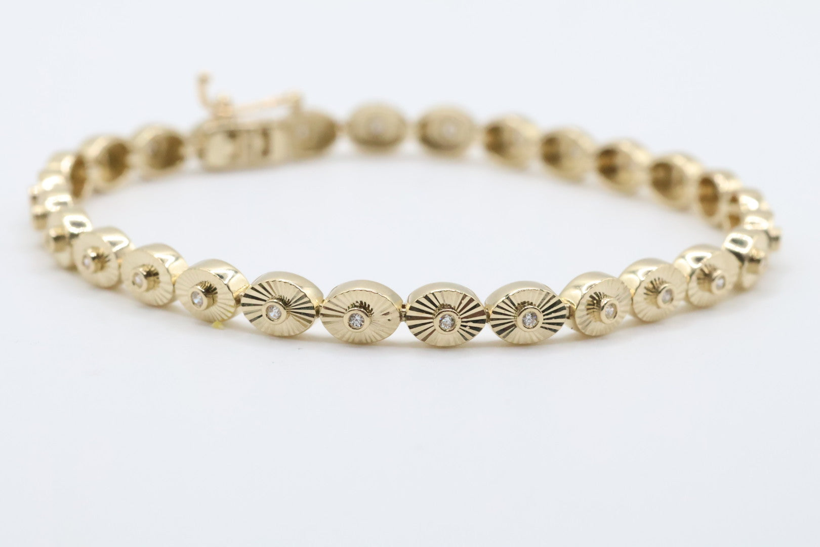 Manillas 14kt zirconia