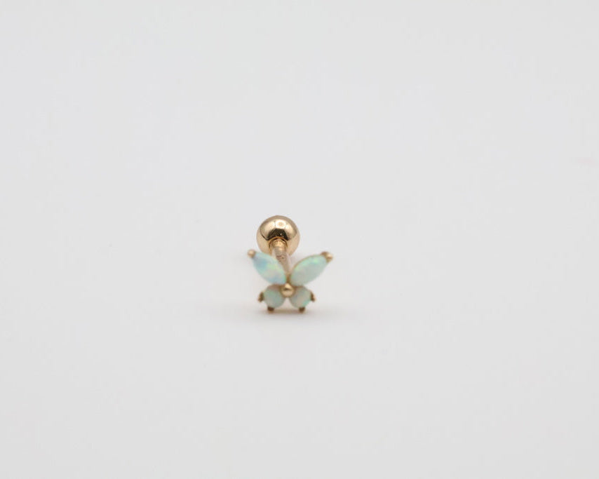 Piercing Mariposa 14kt Size 5.6mm x 4.3mm