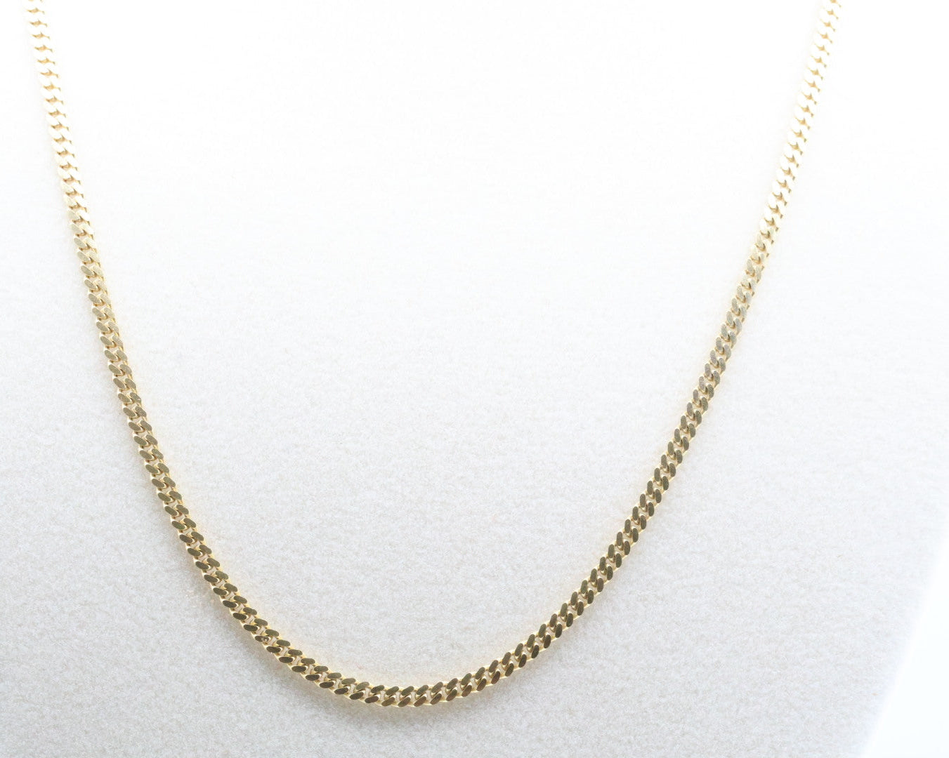 Cadena Cubana 14kt Size 18" 2mm Weight 6.6g