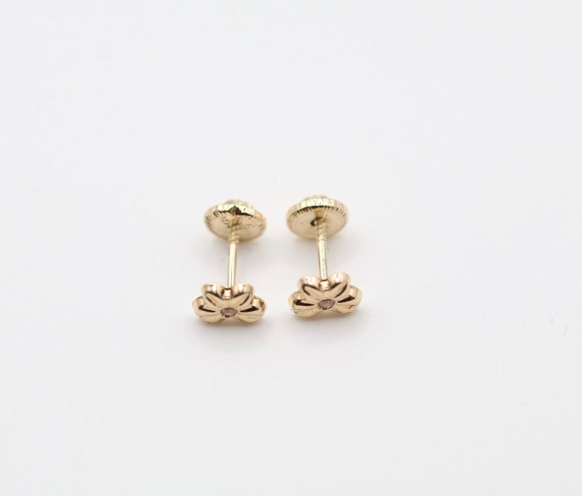 Aretes Mariposa 14kt Size 5mm x 4mm