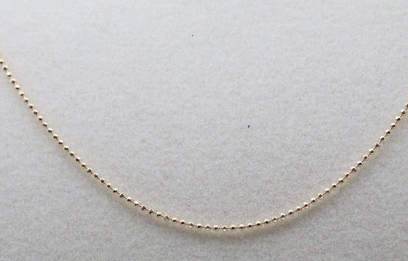 Anklet Beads 14kt Size 1mm Weight 1g