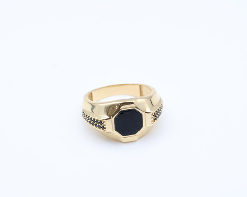Anillo De Hombre 14kt Negra Weight 5g