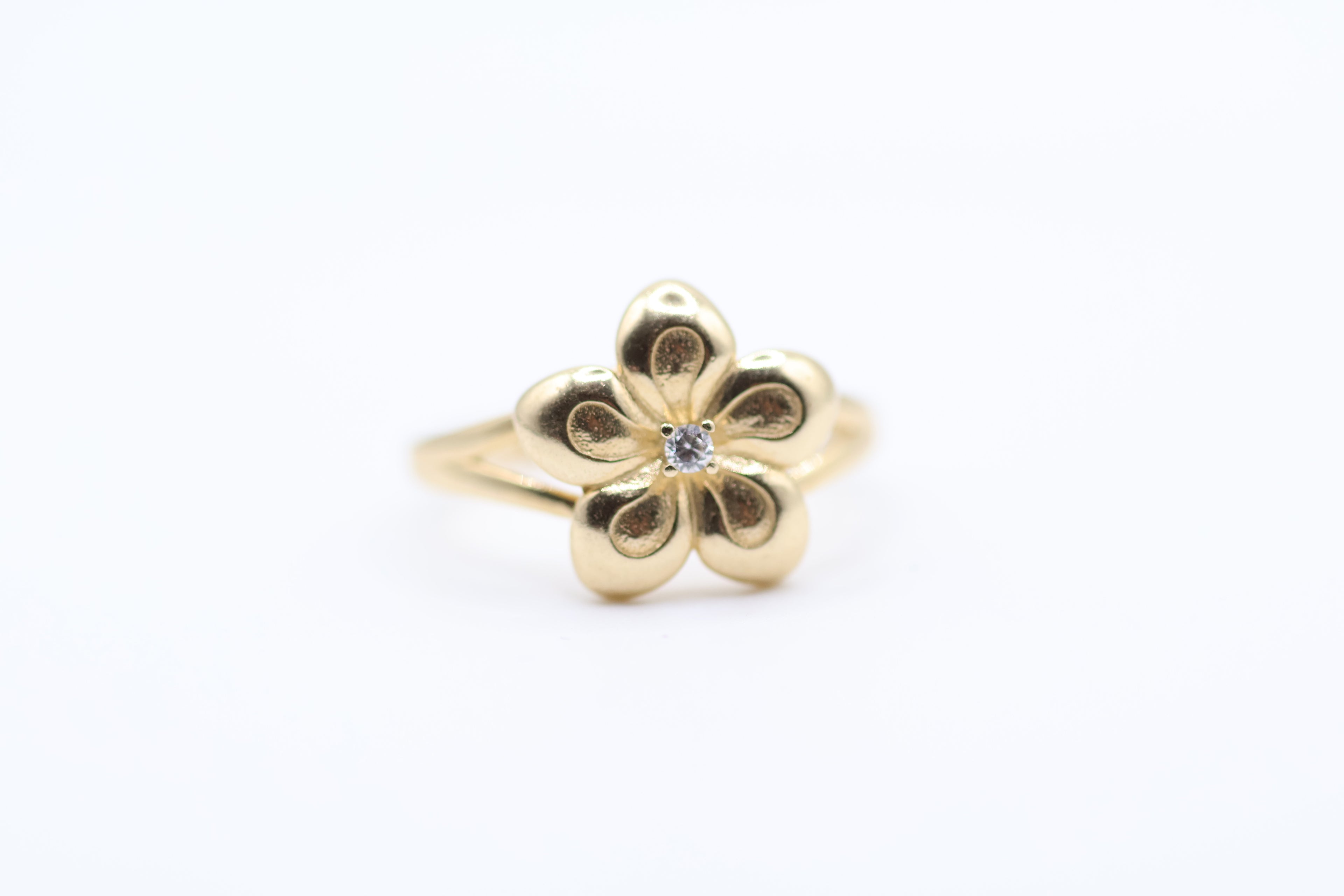 Anillo de Mujer Flor 14kt Weight 2.88g