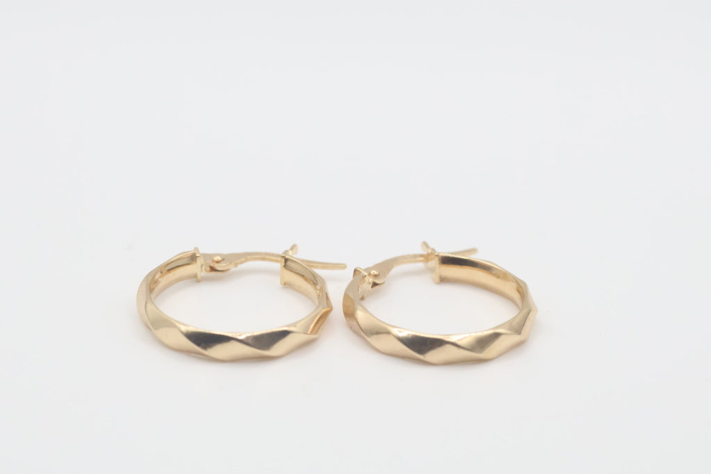 Argollas 10Kt Weight 1.08g