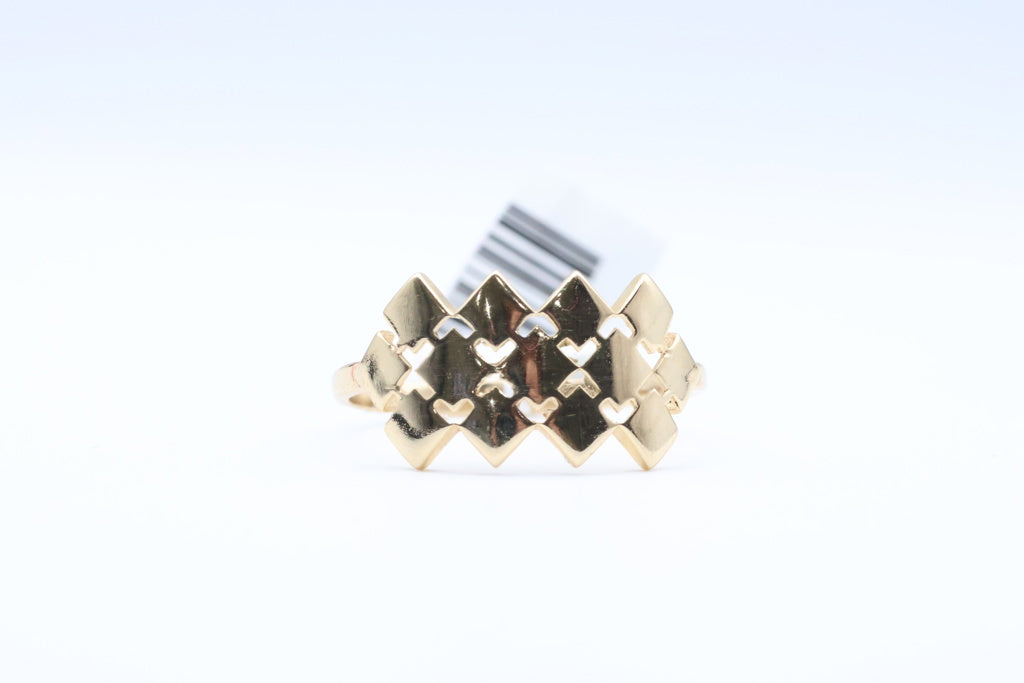 Anillo de Mujer Triangulitos 14kt Weight 1.7g