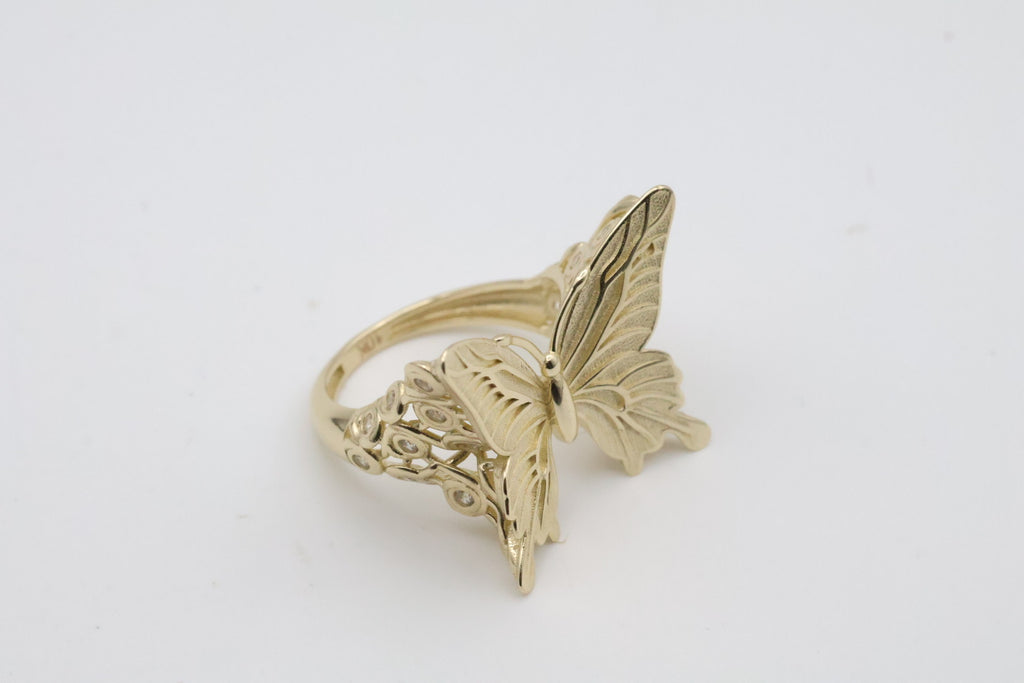 10Kt Butterfly Women's Ring