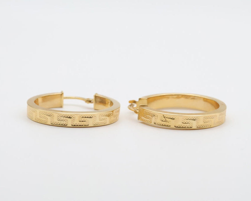 Argollas 14kt Weight 2.5g