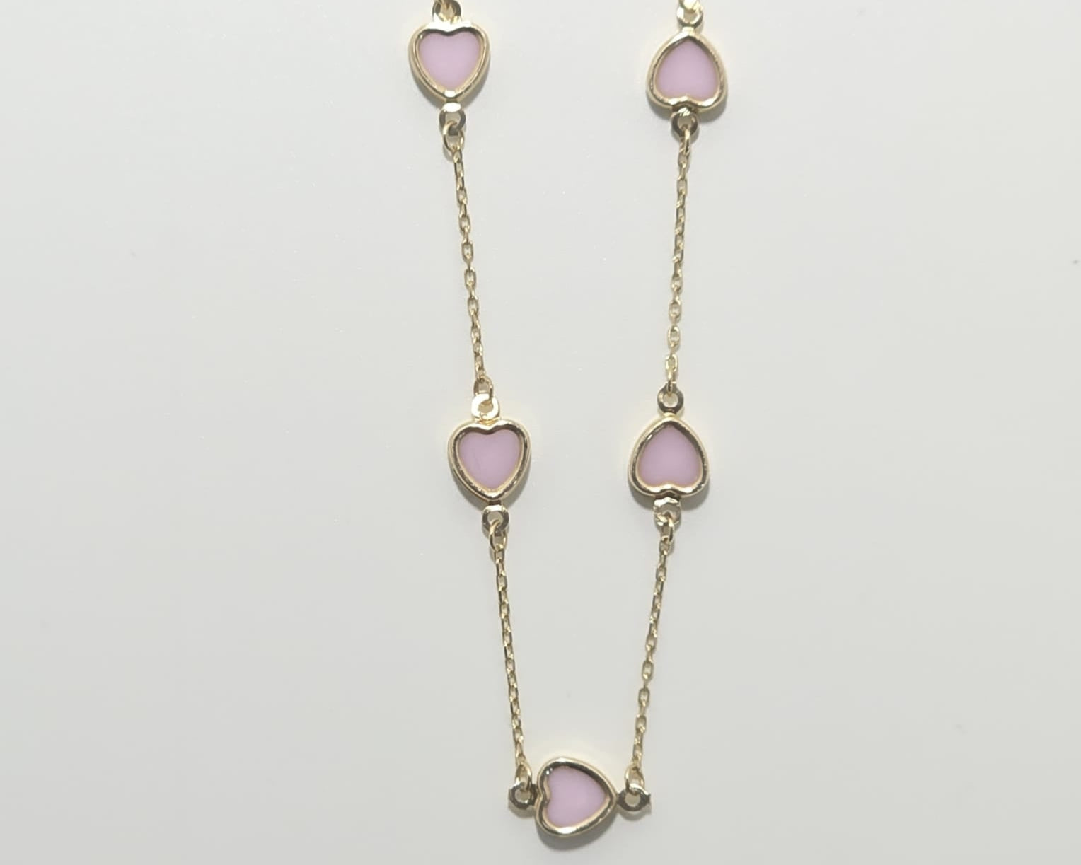 Manillas Corazon 14kt Rosada Weight 2.9