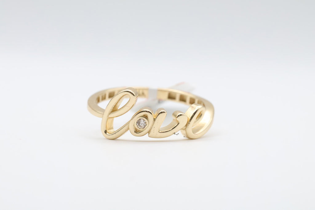 Anillo de Mujer Love 14kt Weight 2.4g