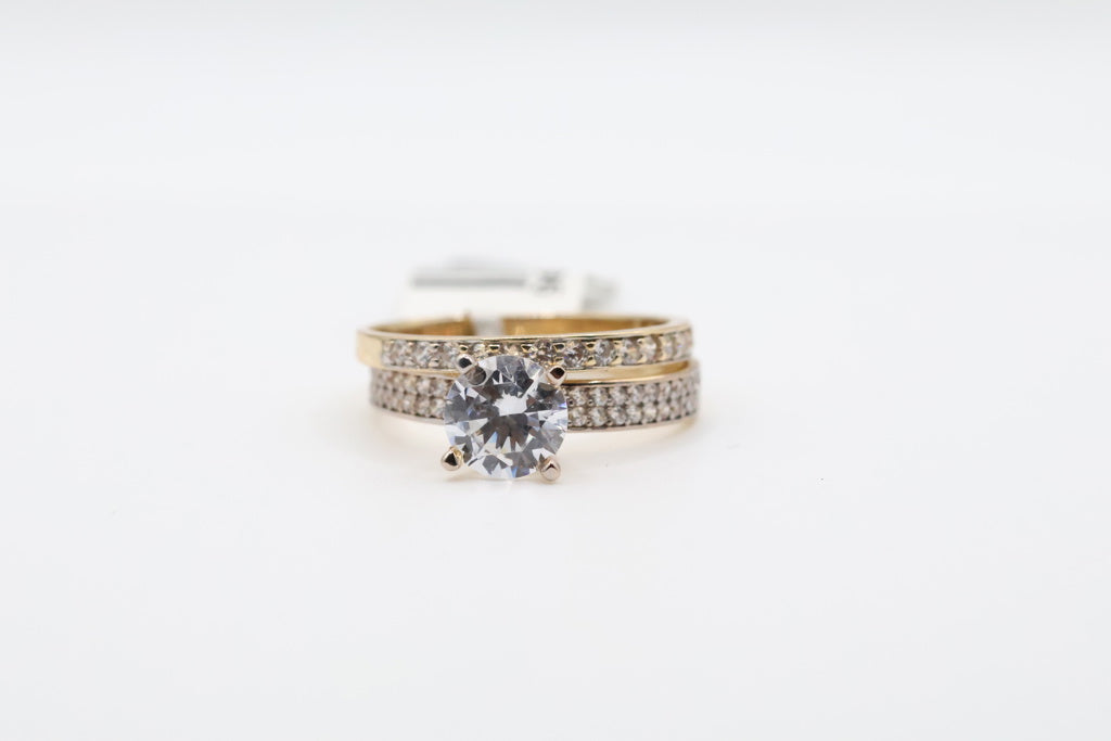 Anillo de Mujer Compromiso 2 14kt Weight 3.2g