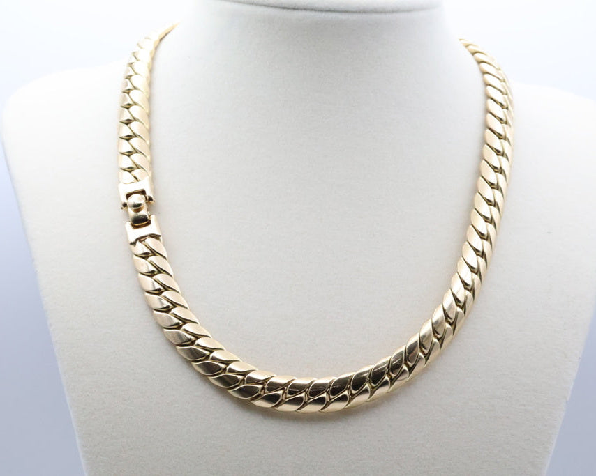 Cadena 14kt Size 16" 9.5mm Weight 29.2