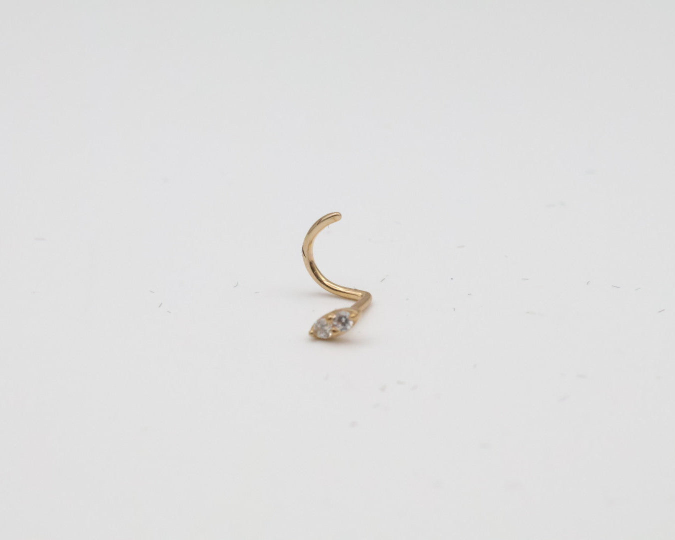 Piercing 14kt zirconia