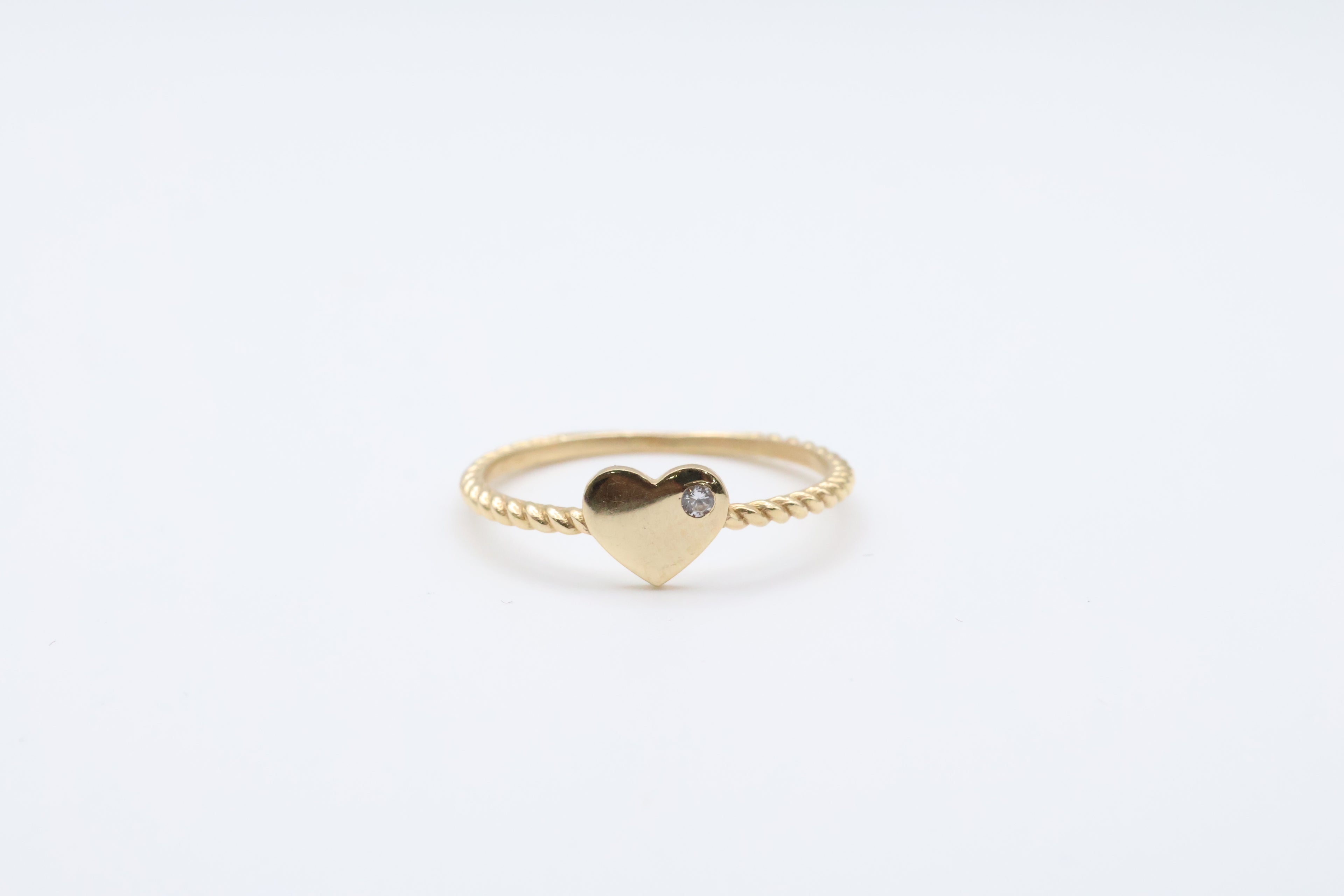 Anillo de Mujer Corazon 14kt Weight 1.20g
