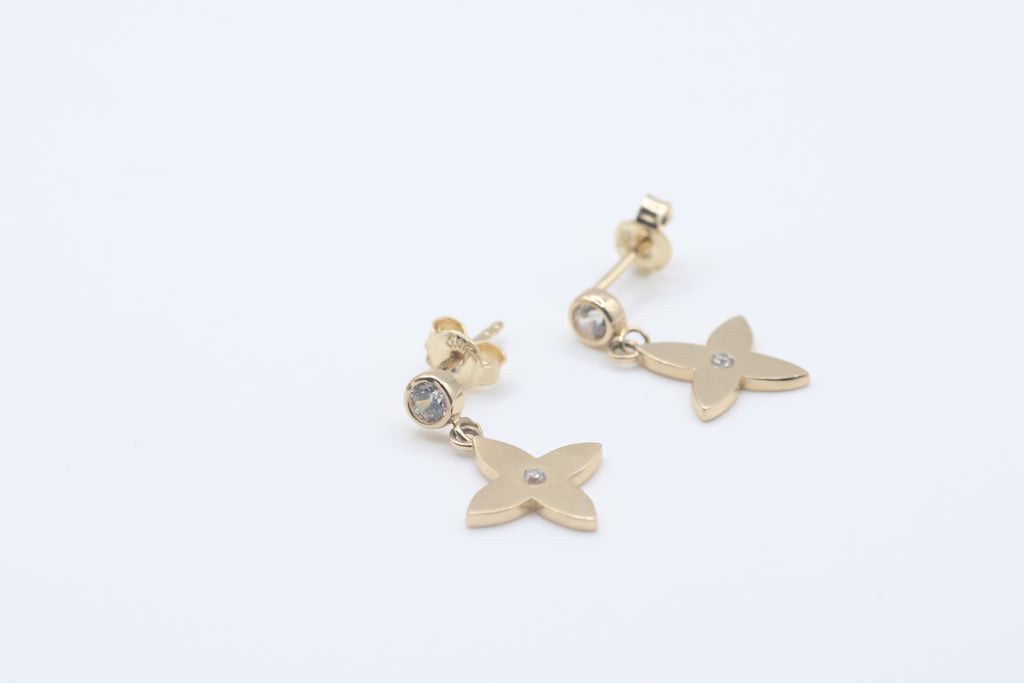 Aretes 14kt