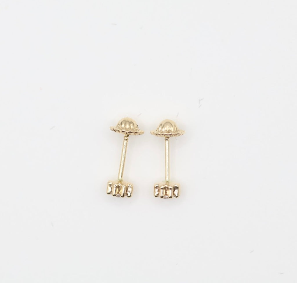 Aretes 14kt Diamante Size 3.6mm