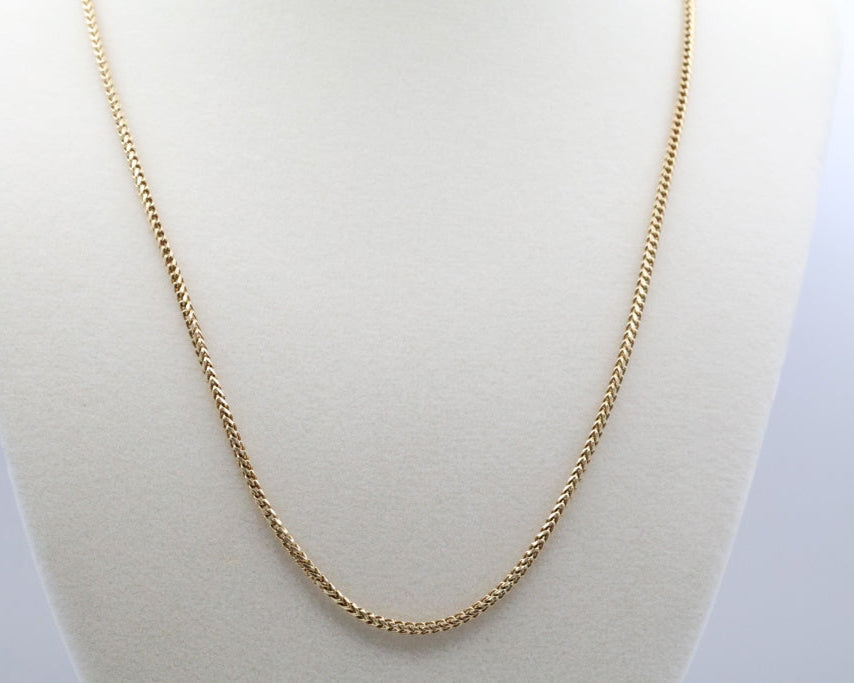 Cadena Franco 14kt Size 19" Weight 10.9g