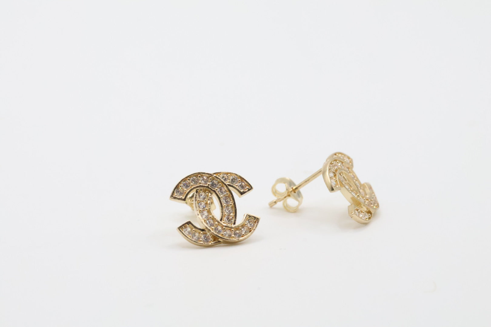 Aretes 14kt zirconia Size 11mm Weight 1.95g