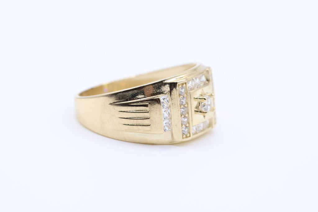 Anillo De Hombre 10Kt Weight 4.87g