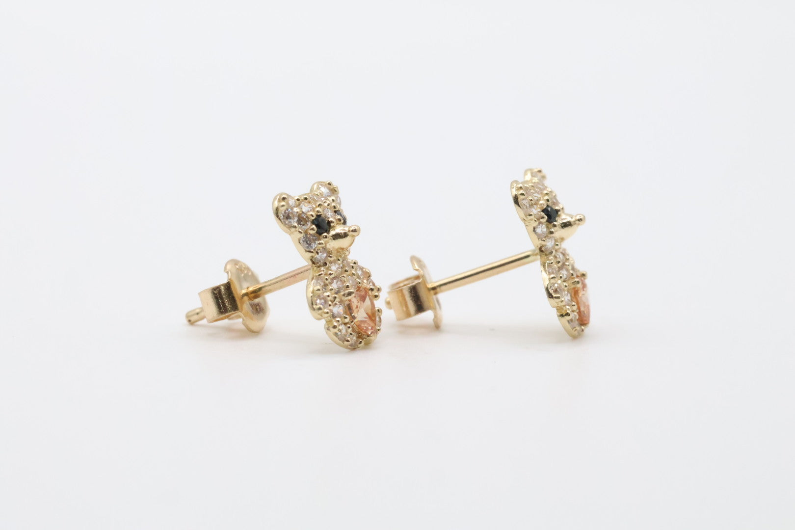 Aretes Ositos 14kt Size 11mm Weight 1.6g