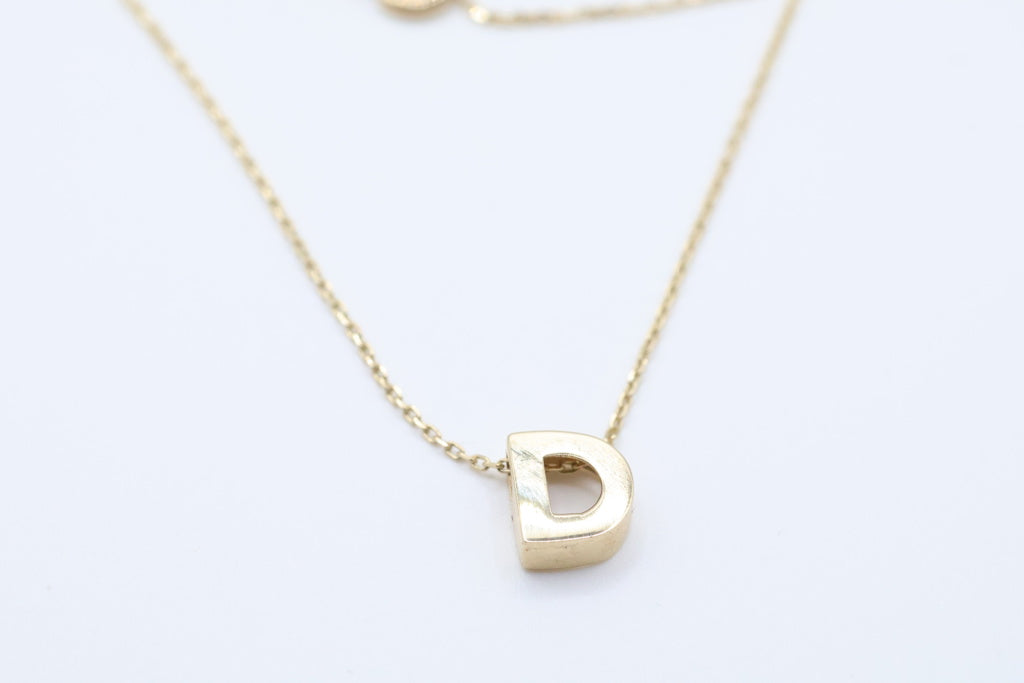 Cadena Letra D 14kt