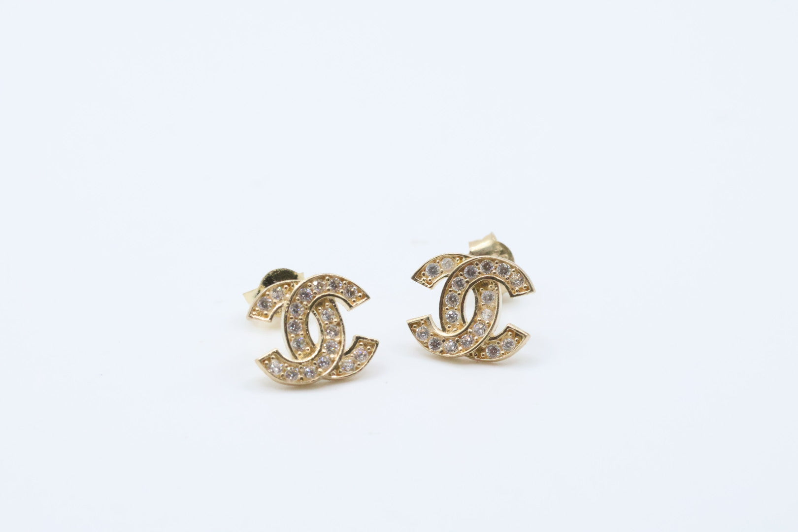Aretes 14kt zirconia Size 8mm Weight 1.3g