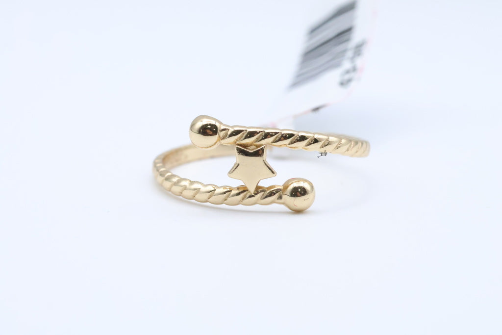 Anillo de Mujer Estrella 14kt Weight 1.4g